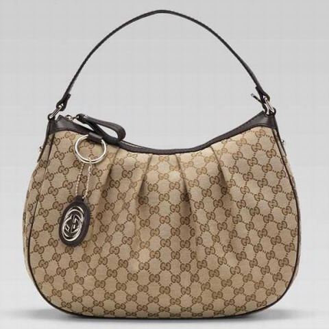 Gucci Outlet Sukey Media Hoho 232955 in Beige / Cioccolato