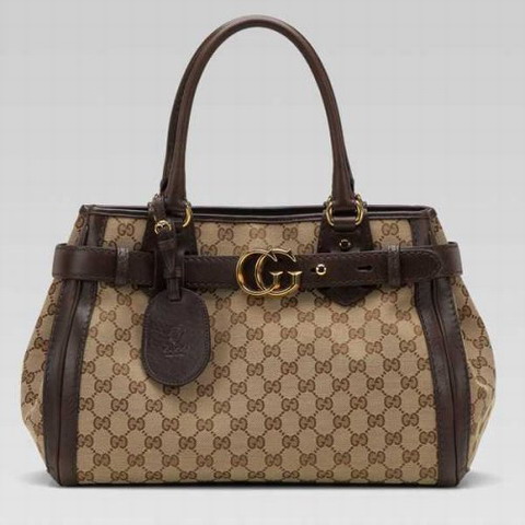 Gucci GG running Medium Tote 247183 nel Beige / Marrone Scuro