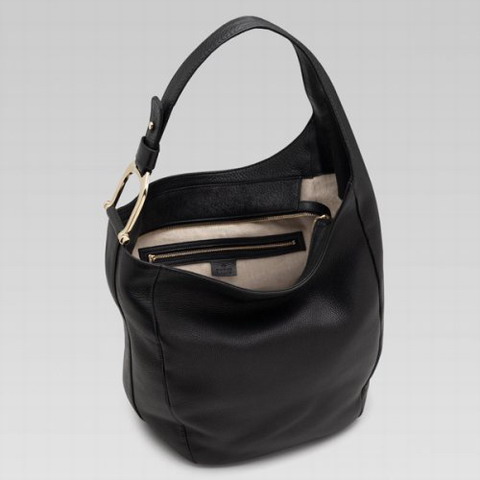 Gucci Outlet Greenwich Medium Shoulder Bag 257050 in nero
