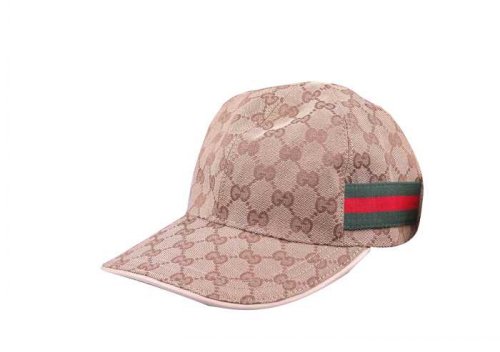 Gucci Outlet cappello da baseball con Web Beige / Crema