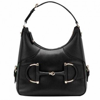 Gucci Outlet Heritage Piccolo Hobo 247604 Nero