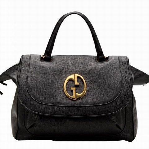 Gucci 1973 Media Top Handle Bag 251813 Nero