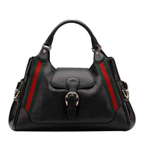 Gucci Outlet Heritage Medium Borsa Tracolla 247599 Nero