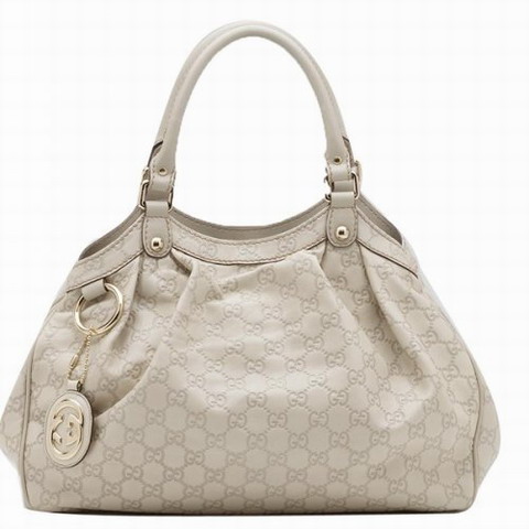 Gucci Sukey Medium Tote 211944 Bianco Sporco