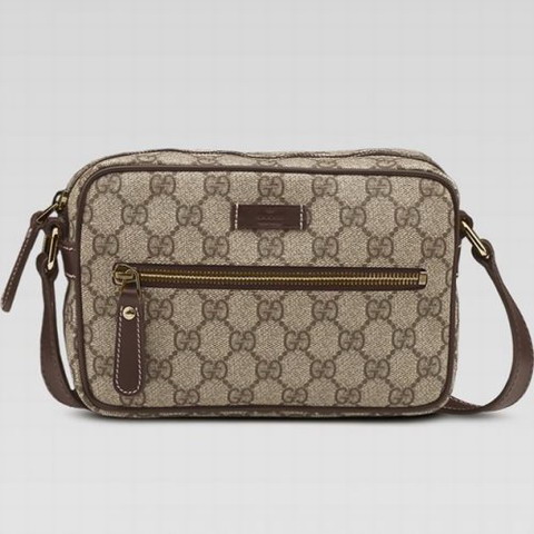 Gucci Piccola Borsa a tracolla 201447 in beige / ebano