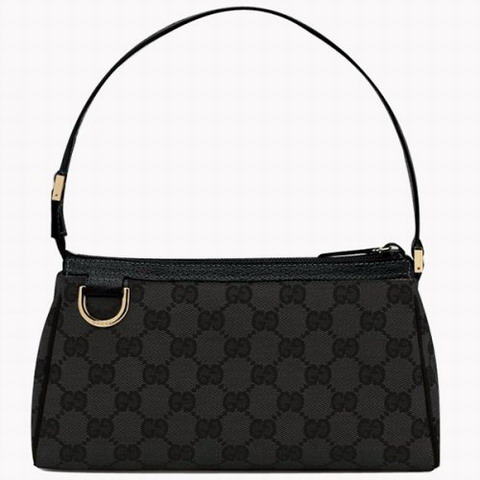 Gucci Outlet Caso cosmetico con anello D 145750 Nero