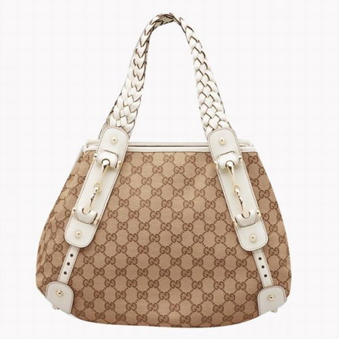 Gucci Outlet Pelham Piccoli Borsa a tracolla 162900 Beige / Bian