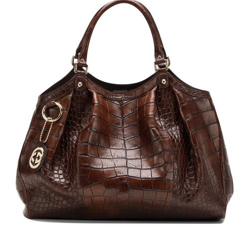 Gucci Sukey Large Tote 211943 Cioccolato