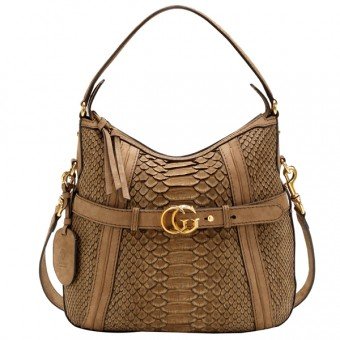 Gucci GG Esecuzione Media Hobo 247185 Light Brown