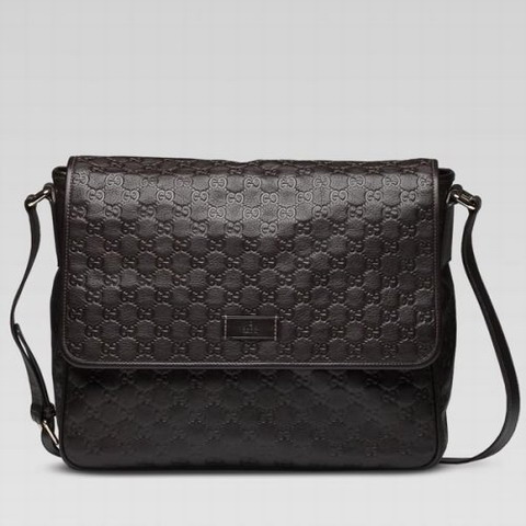 Gucci Medium Messenger Bag 223665 in Dark Brown