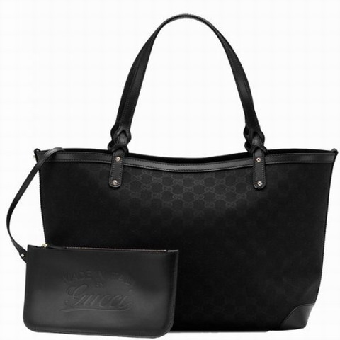 Gucci Craft Medium Tote 247209 in nero