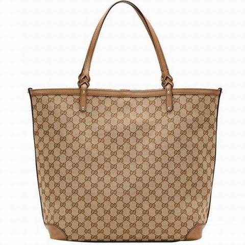 Gucci Craft Large Tote 247220 Beige / Marrone chiaro