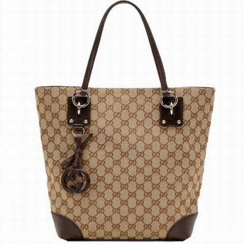 Charm Gucci Medium Tote 247237 Beige / Marrone