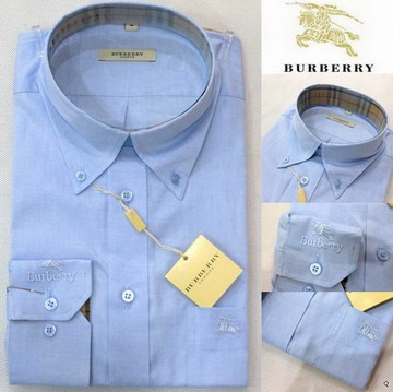 Burberry outlet Burberry Maglie a manica lunga Uomo Blu Burberry_045