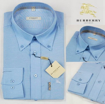 Burberry outlet Burberry Maglie a manica lunga Uomo Blu Burberry_094