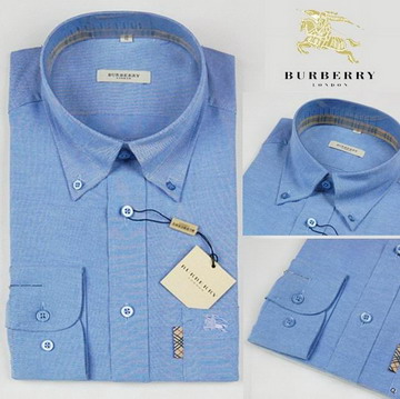 Burberry outlet Burberry Maglie a manica lunga Uomo Blu Burberry_089