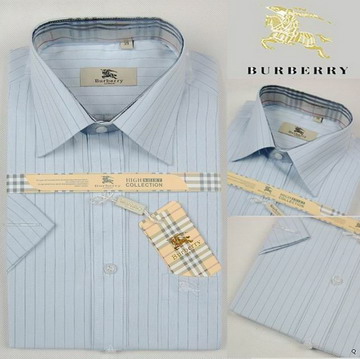 Burberry Outlet Burberry Uomo a righe a manica lunga Azzurro Burberry_012