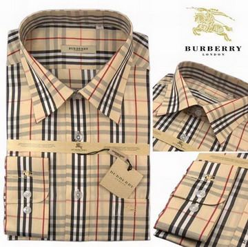 Burberry Outlet Burberry Uomo Controllato Maglie a manica lunga Beige Burberry_124