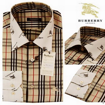 Burberry Outlet Burberry Uomo Controllato Maglie a manica lunga Beige Burberry_125