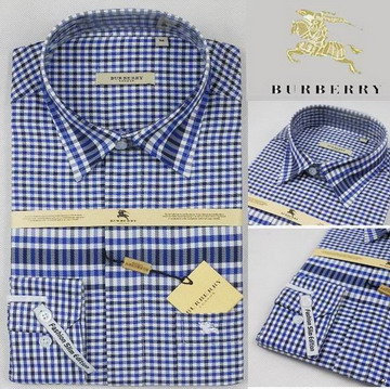 Burberry Outlet Burberry Uomo Controllato Maglie a manica lunga Blu Burberry_067