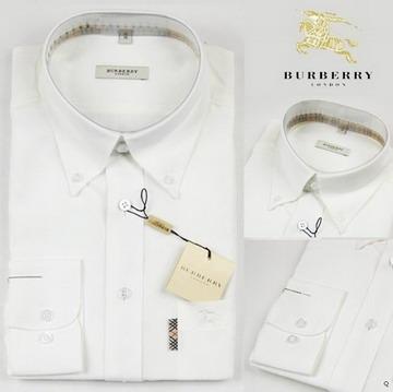 Burberry Outlet Burberry Uomo Controllato Maglie a manica lunga Bianco Burberry_130