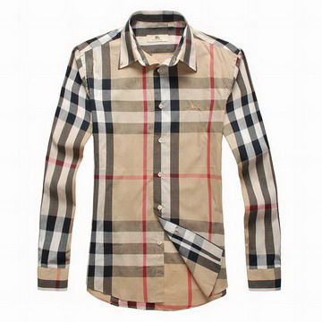 Burberry Outlet Burberry Uomo Controllato Maglie a manica lunga Beige Burberry_056