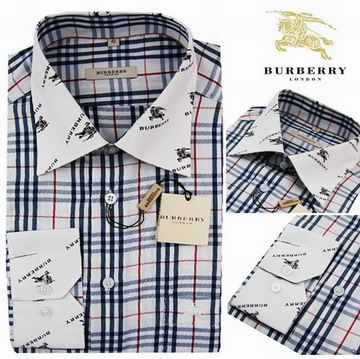 Burberry Outlet Burberry Uomo Controllato Maglie a manica lunga Bianco e Nero Burberry_117