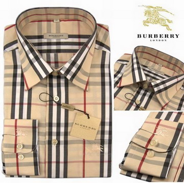 Burberry Outlet Burberry Uomo Controllato Maglie a manica lunga Beige Burberry_110