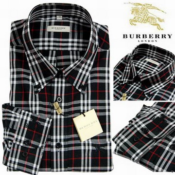 Burberry Outlet Burberry Uomo Controllato Maglie a manica lunga Nero Burberry_048