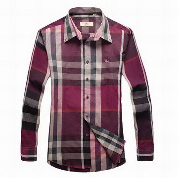 Burberry Outlet Burberry Uomo Controllato Maglie a manica lunga Rose Burberry_055