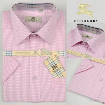 Burberry Outlet Burberry Uomo Controllato Maglie a manica lunga rosa Burberry_031