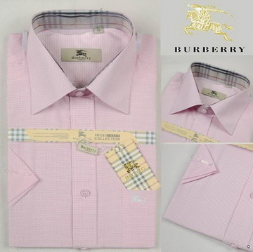 Burberry Outlet Burberry Uomo Controllato Maglie a manica lunga rosa Burberry_039