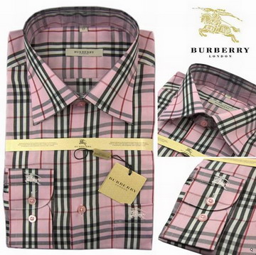 Burberry Outlet Burberry Uomo Controllato Maglie a manica lunga rosa Burberry_112