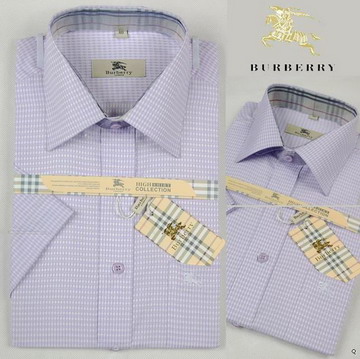 Burberry Outlet Burberry Uomo Controllato Maglie a manica lunga viola Burberry_032