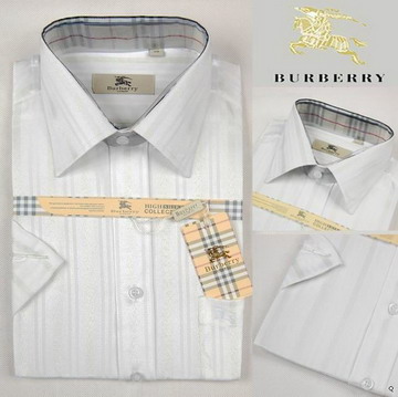 Burberry outlet Burberry Uomo T-shirt a righe a manica lunga Bianco Burberry_018