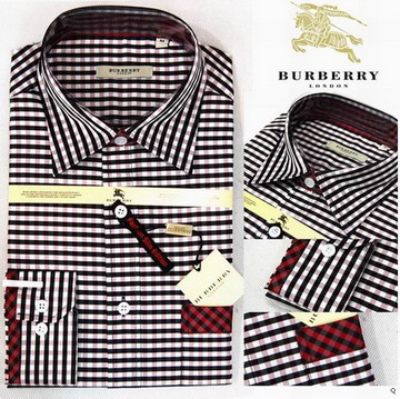 Burberry Outlet Burberry Uomo T-shirt a righe lunghe Grigio manica nero Burberry_065