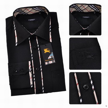 Classico Burberry Uomo Maglie a manica lunga Nero Burberry_073