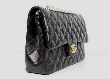 Chanel 2.55 Quilted Lambskin Flap Bag A1112 Black