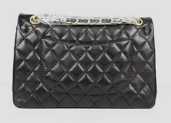 Chanel 2.55 Quilted Lambskin Flap Bag A1112 Black