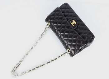 Chanel 2.55 Quilted Lambskin Flap Bag A1112 Black