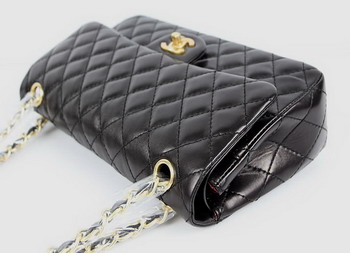 Chanel 2.55 Quilted Lambskin Flap Bag A1112 Black