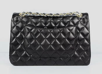 Chanel 2.55 Quilted Flap Handbag A1112 Black with Gold Hardware