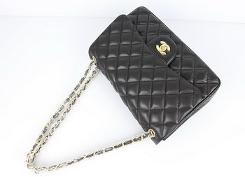 Chanel Jumbo Quilted Flap Bag A58600 Black with Gold Hardware
