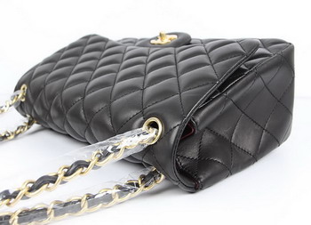 Chanel Jumbo Quilted Flap Bag A58600 Black with Gold Hardware