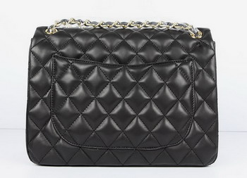 Chanel Jumbo Lambskin Quilted Flap Bag A58600 Black