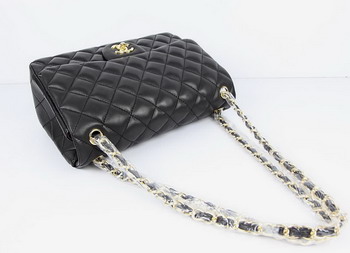 Chanel Jumbo Lambskin Quilted Flap Bag A58600 Black