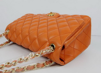Chanel Jumbo Quilted Flap Bag A58600 Orange