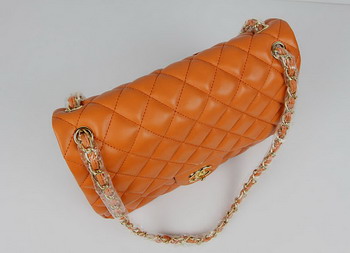 Chanel Jumbo Quilted Flap Bag A58600 Orange