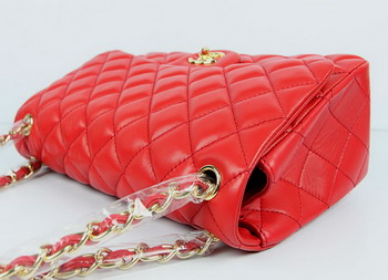 Chanel Jumbo Quilted Flap Bag A58600 Red