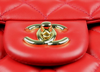 Chanel Jumbo Quilted Flap Bag A58600 Red